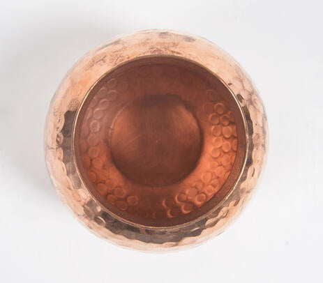 Hand Beaten Copper Stout Vase - Mulberry Home Store