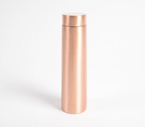 Classic Cylindrical Lacquer Coated Copper Bottle - Mulberry Home Store