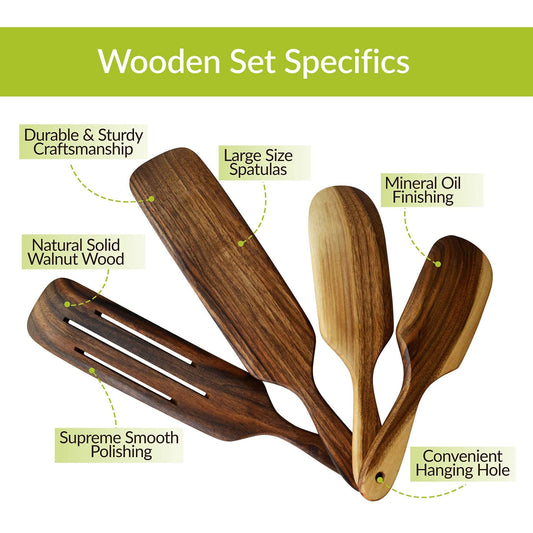 Walnut Wood Wooden Spatulas