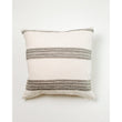 18" Aden Throw Pillow Cover - Natural with Grey - Mulberry Home Store