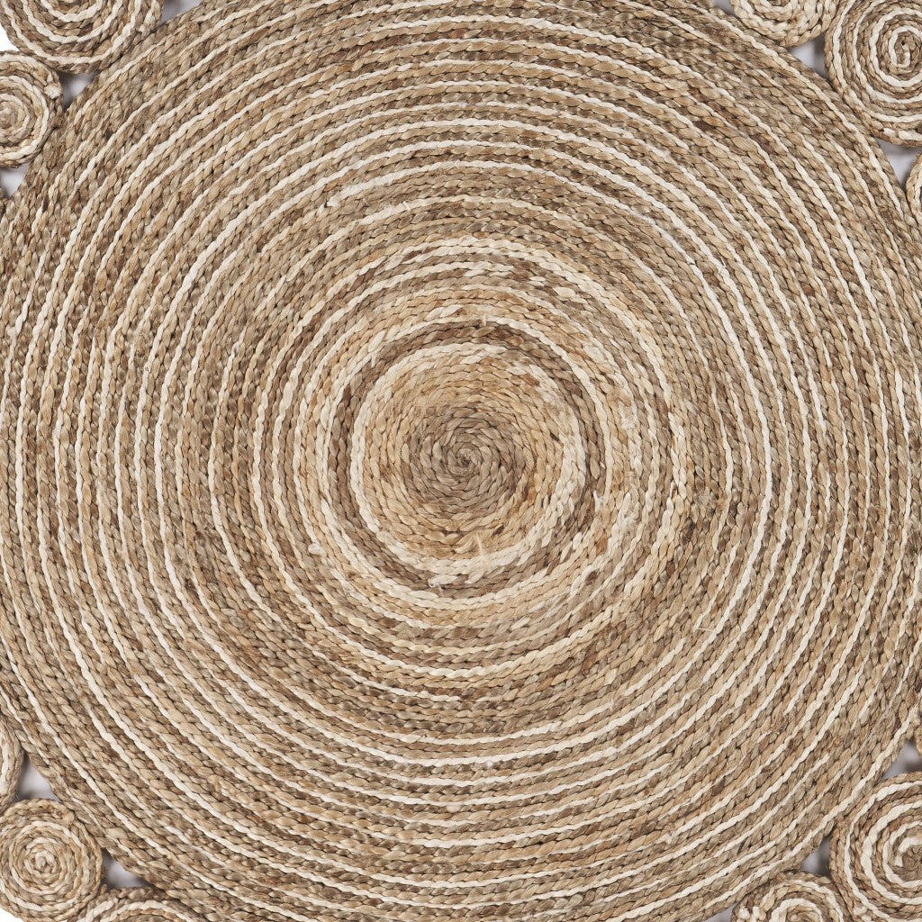 Round Natural Jute Coiled Area Rug - Mulberry Home Store