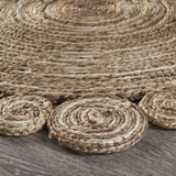 Round Natural Jute Coiled Area Rug - Mulberry Home Store