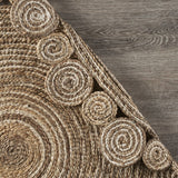 Round Natural Jute Coiled Area Rug - Mulberry Home Store