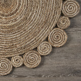 Round Natural Jute Coiled Area Rug - Mulberry Home Store