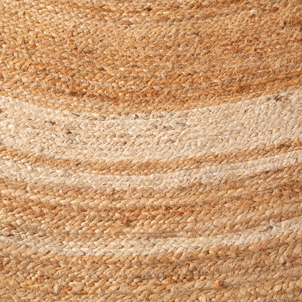 Natural and Ivory Round Jute Rug - Mulberry Home Store