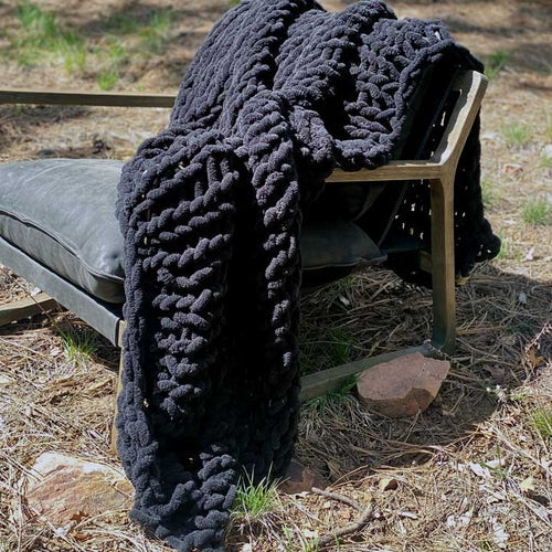 Infinite Chunky Knit Blanket in Cuddle Sand - Mulberry Home Store