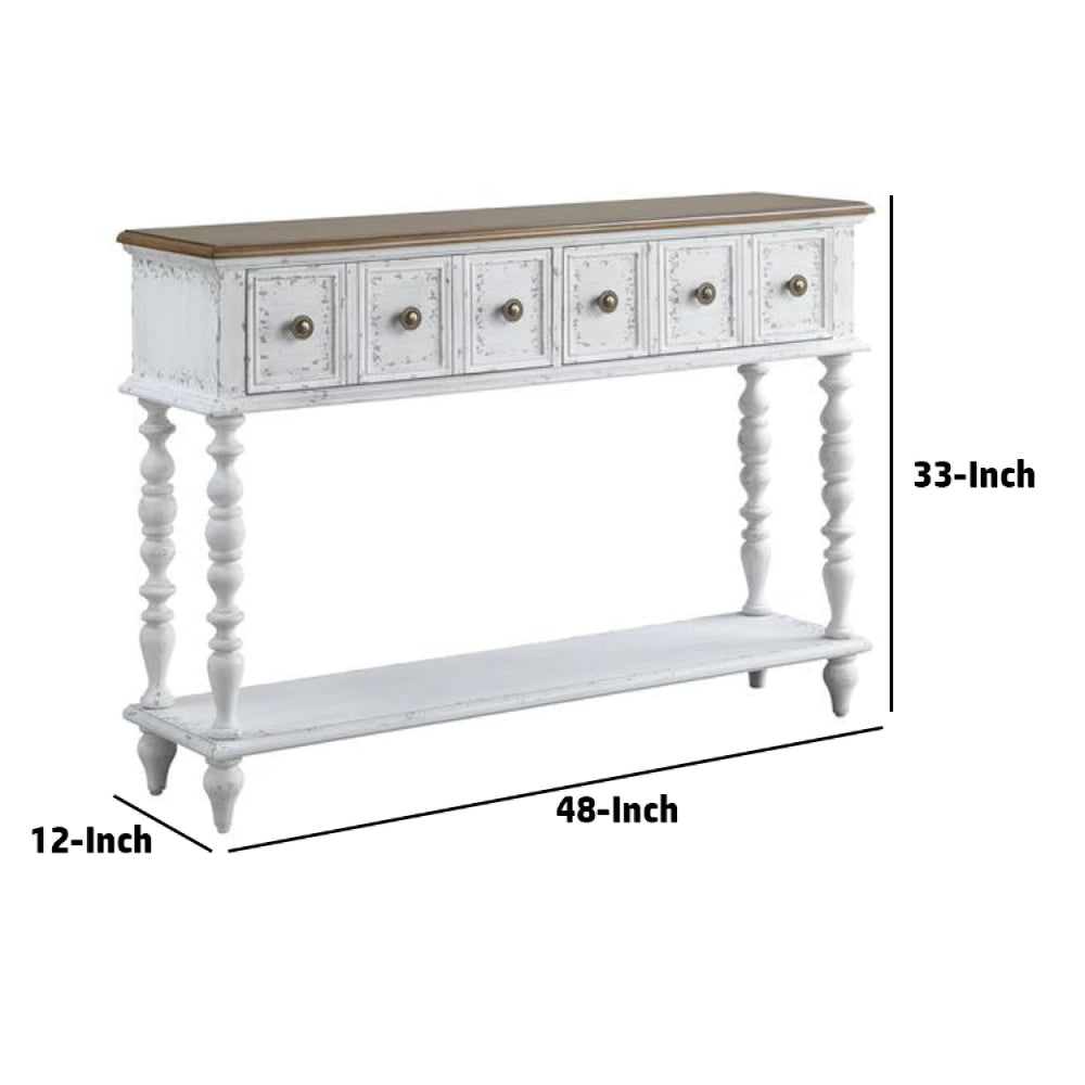 48 Inch 2 Drawer Console Table - Mulberry Home Store