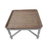 Rustic Fir Wood Tray Top Coffee Table - Mulberry Home Store