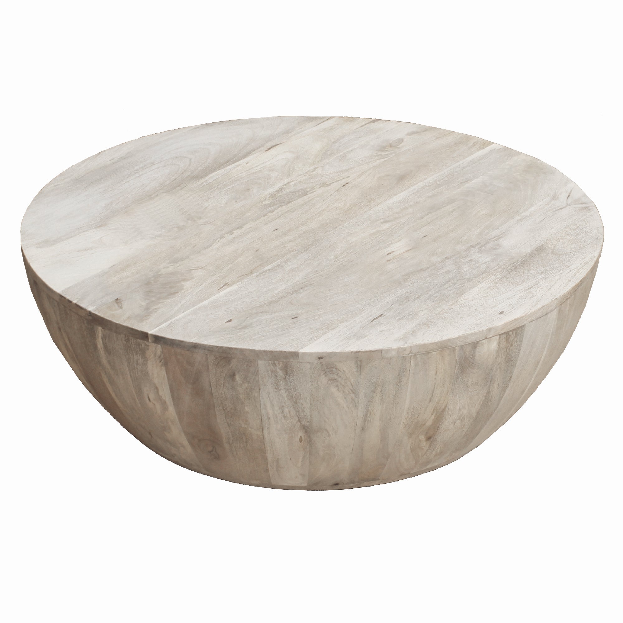 12 Inch Round Mango Wood Coffee Table - Mulberry Home Store