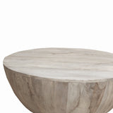 12 Inch Round Mango Wood Coffee Table - Mulberry Home Store