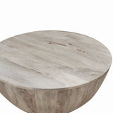 12 Inch Round Mango Wood Coffee Table - Mulberry Home Store