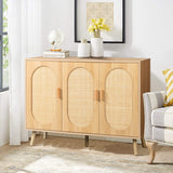 3 Door Rattan Shoe Storage Cabinet - Mulberry Home Store