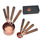 Wooden Handle Copper Measuring Spoons - Mulberry Home Store