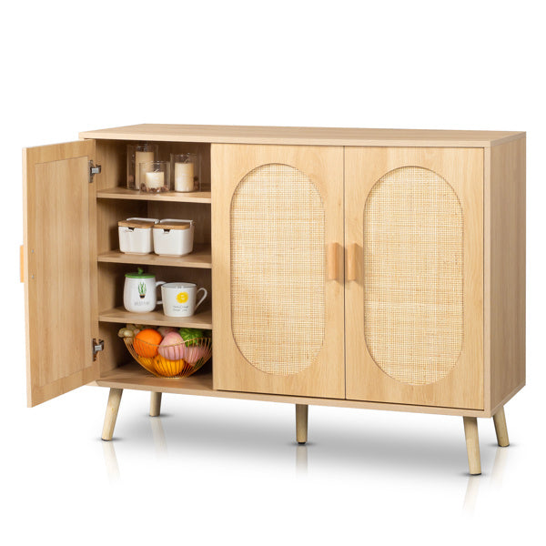 3 Door Rattan Shoe Storage Cabinet - Mulberry Home Store