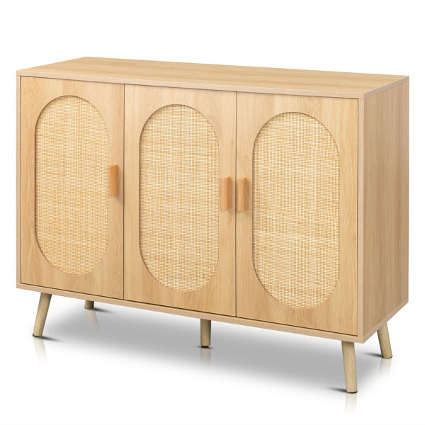 3 Door Rattan Shoe Storage Cabinet - Mulberry Home Store