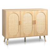 3 Door Rattan Shoe Storage Cabinet - Mulberry Home Store