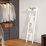 5 Tier Bamboo Blanket Ladder With Shelf - Mulberry Home Store