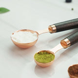 Wooden Handle Copper Measuring Spoons - Mulberry Home Store