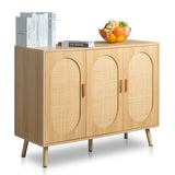 3 Door Rattan Shoe Storage Cabinet - Mulberry Home Store