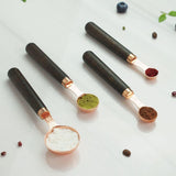 Wooden Handle Copper Measuring Spoons - Mulberry Home Store