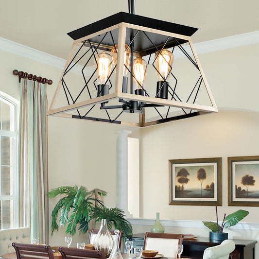 4-Light Farmhouse Pendant Light Fixture - Mulberry Home Store