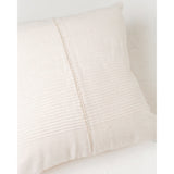 18" Riviera Hand-Stitched Throw Pillow Cover - Natural - Mulberry Home Store